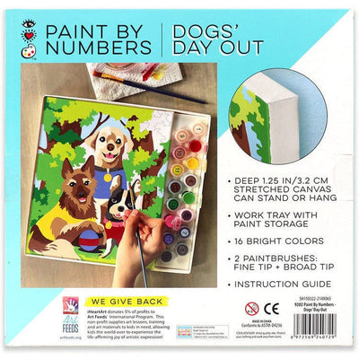 Bright Stripes Creativity Paint By Number - Dogs' Day Out