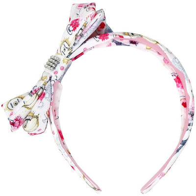 Claris - The Chicest Mouse in Paris™ Trend Accessories Claris Fashion Print Headband with Bow