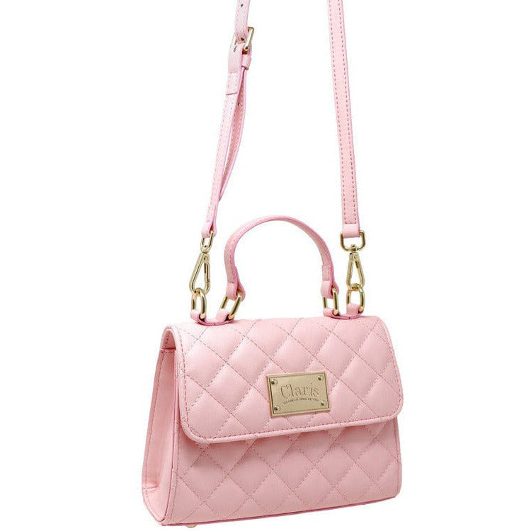Buy Ella pink Quilted Handbag With Scarf Detail for Women in Doha