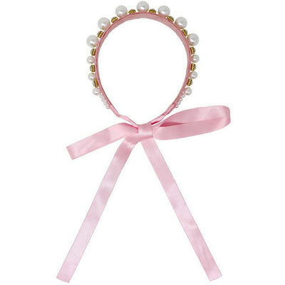 Claris - The Chicest Mouse in Paris™ Trend Accessories Claris Jewelled Pearl Headband with Ribbon Ties
