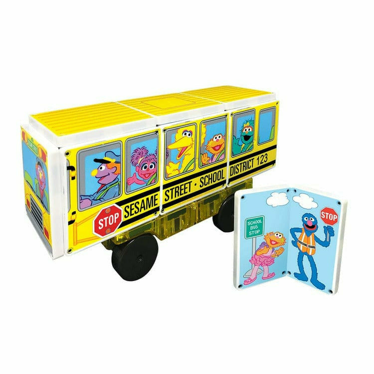 CreateOn Preschool Magna-Tiles Sesame Street School Bus