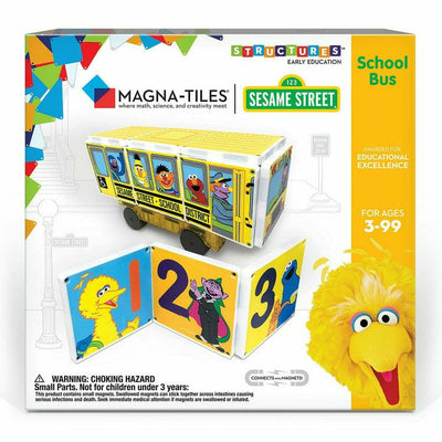 CreateOn Preschool Magna-Tiles Sesame Street School Bus