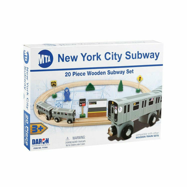 Daron Worldwide Trading, Inc. Vehicles MTA 20 Piece Wooden Subway Set