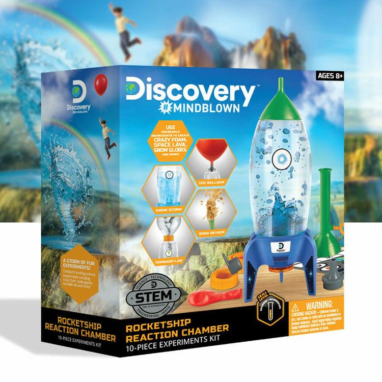 Discovery Mindblown STEM Rocketship Reaction Chamber Experiment Play Kit
