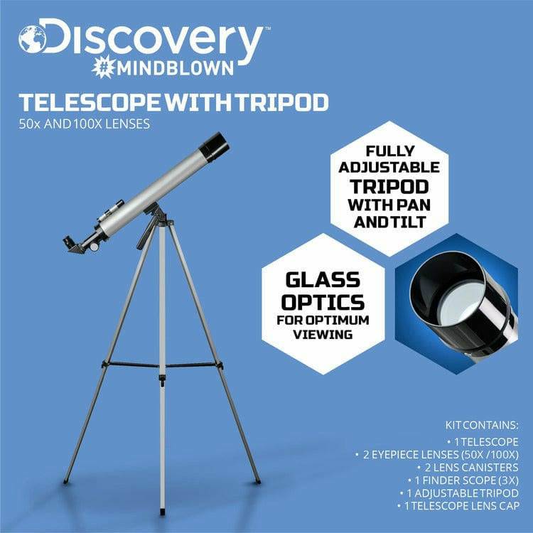Discovery Mindblown STEM Telescope with Tripod