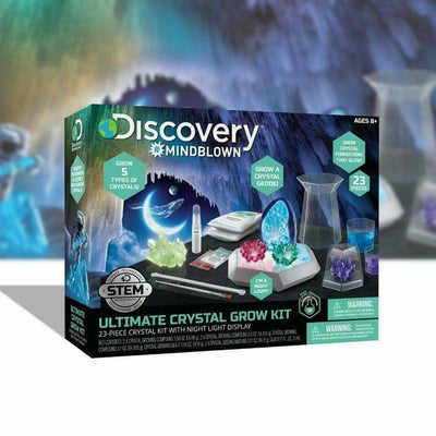 Discovery Mindblown STEM Ultimate 23-Piece Crystal Growing Kit