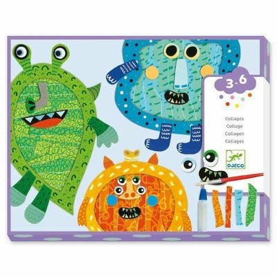 Djeco Creativity Happy Monsters Collage Craft Kit