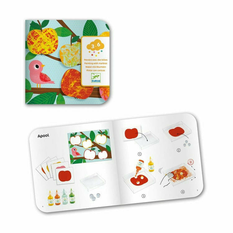 Djeco Creativity Nature Marble Painting Set