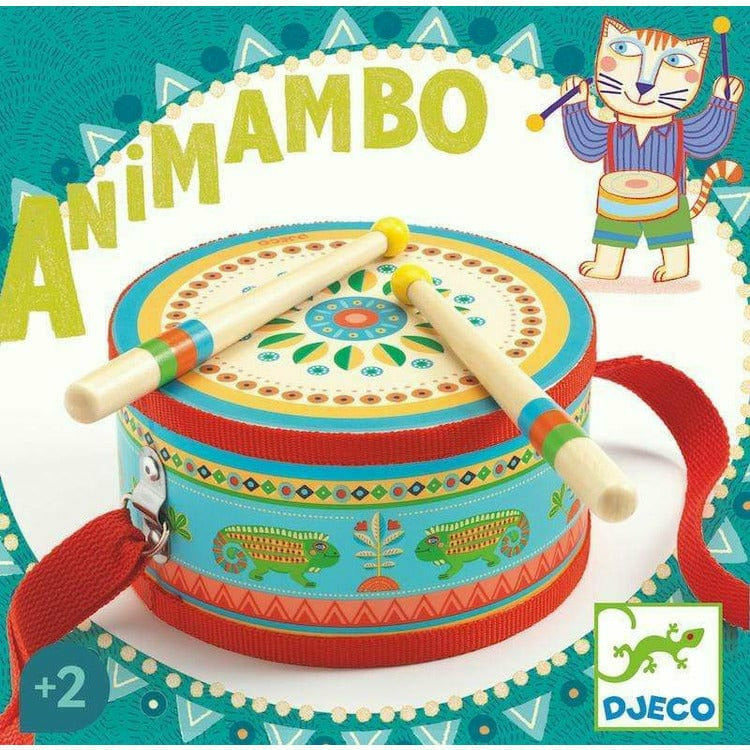 Djeco Music Animambo Hand Drum Musical Instrument