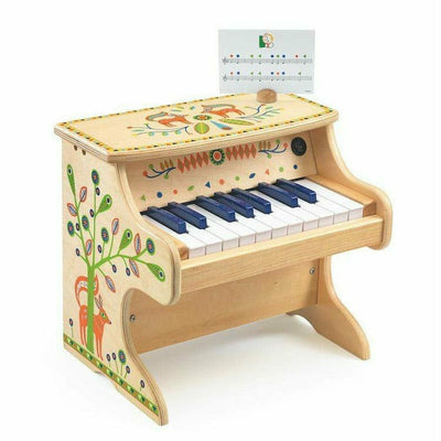 Djeco Preschool Animambo 18 Key Electronic Piano Musical Instrument