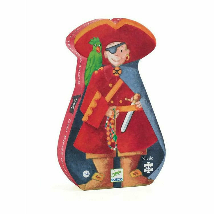 Djeco Puzzles The Pirate and His Treasure Silhouette Jigsaw Puzzle