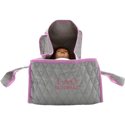 FAO Schwarz Baby Doll Adoption Baby Doll Carrier In Pink