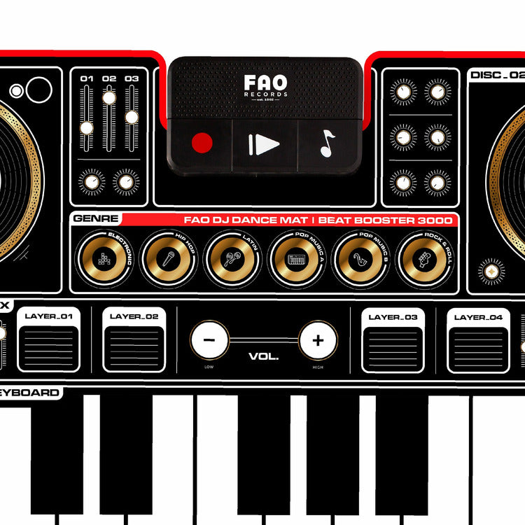 Fao Schwarz Giant Electronic DJ Mixer Mat 17168