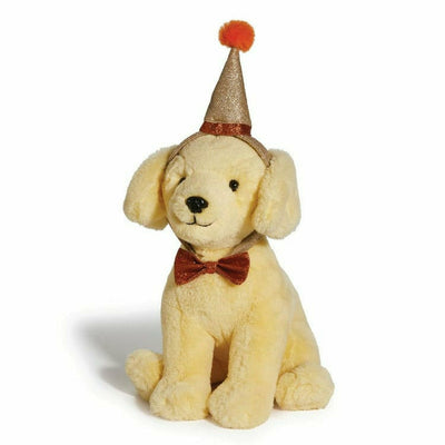 FAO Schwarz Plush 12" Plush Labrador with Party Hat
