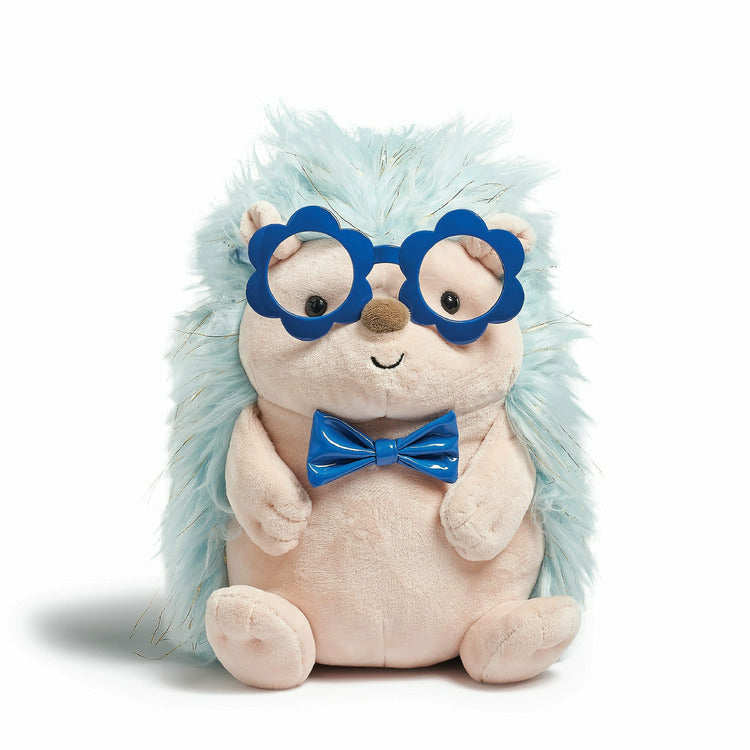 FAO Schwarz Plush 12" Sparkers Hedgehog Stuffed Animal with Removable Flower Glasses