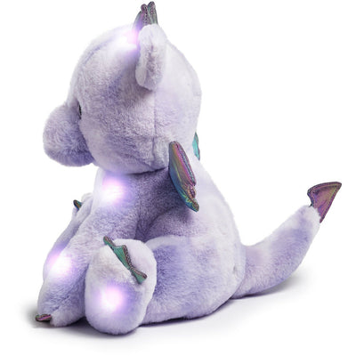 FAO Schwarz Plush 13" Dragon Plush Toy with LED Lights and Sound