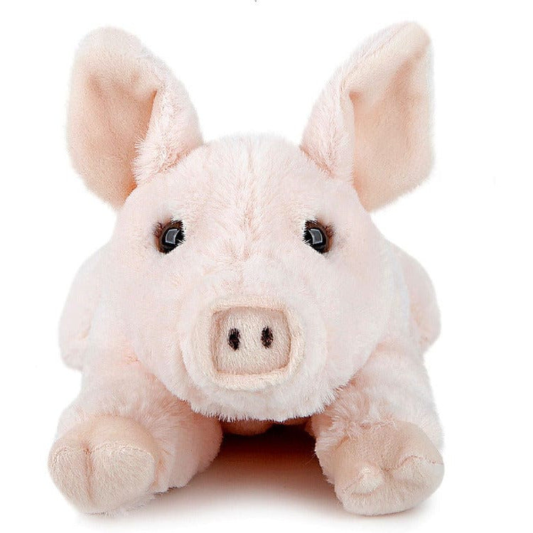 FAO Schwarz Plush Plush Lying Pig 15"