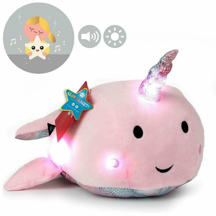 FAO Schwarz Plush Toy Plush LED with Sound Narwhal 17inch