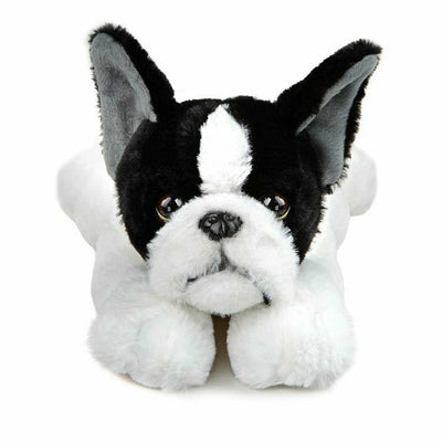 FAO Schwarz Plush Toy Plush Lying French Bulldog