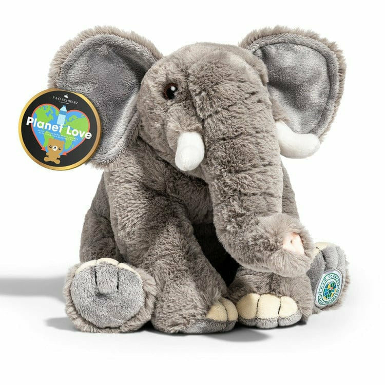 FAO Schwarz Plush Toy Plush Sustainable Elephant 10inch