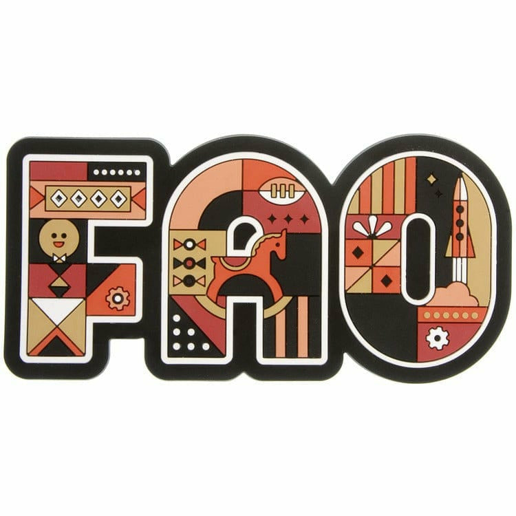FAO Schwarz Souvenirs FAO Rubber Magnet