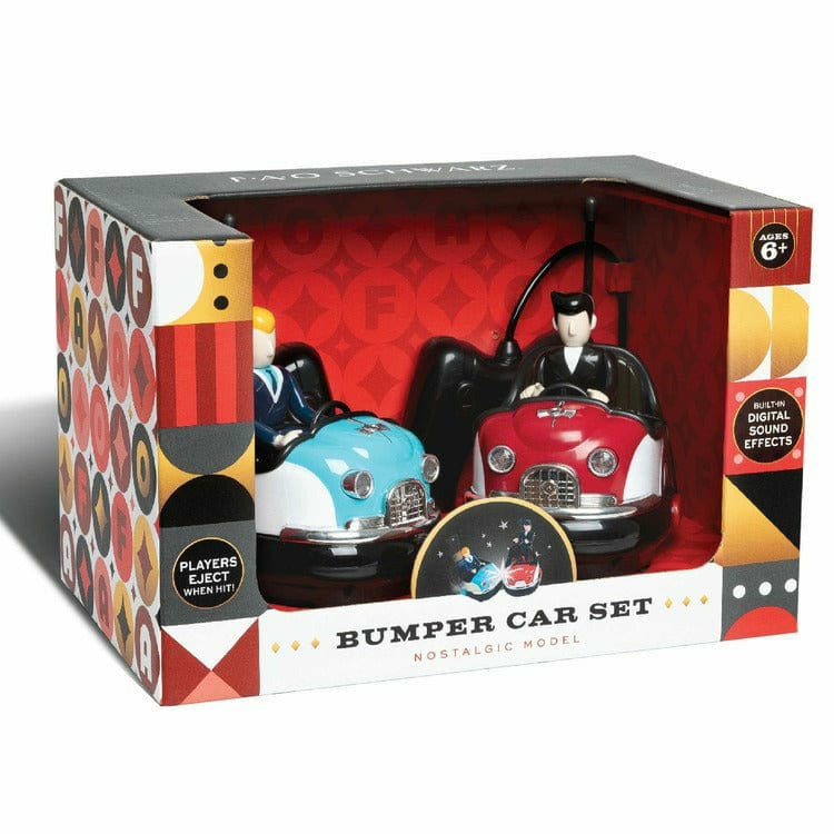 FAO Schwarz Vehicles Toy RC Bumper Car Set Retro