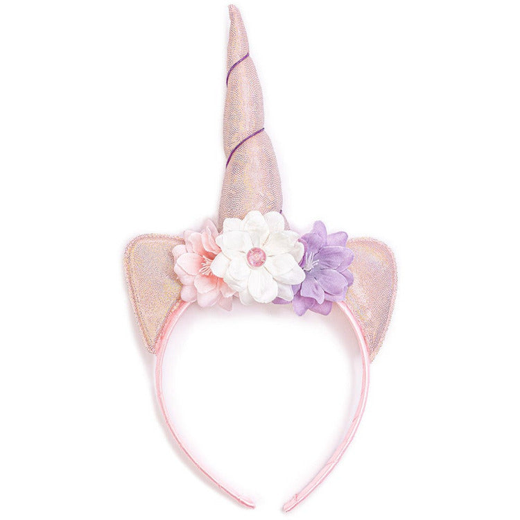 Great Pretenders Dress up Pink Shimmer Unicorn Dress & Headband - Size 5-6