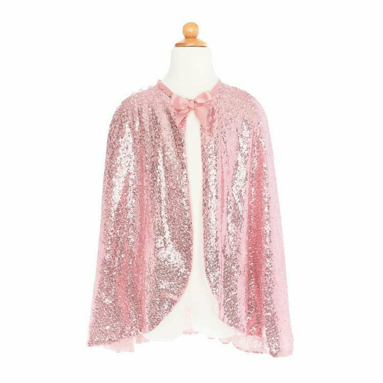 Great Pretenders Dress up Precious Pink Sequins Cape, Size 5-6