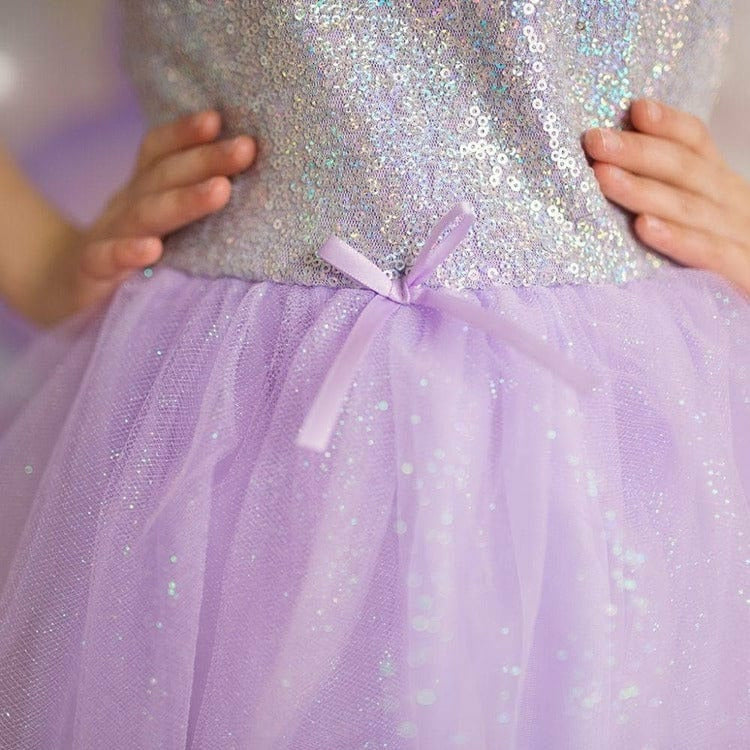 Great Pretenders Dress up Sequins Princess Dress, Lilac, Size 7-8