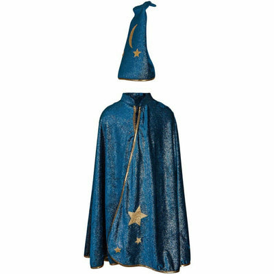 Great Pretenders Dress up Starry Night Wizard Cape & Hat, Size 5-6