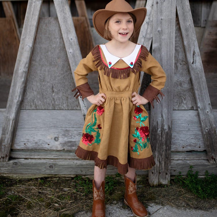 Great Pretenders Dress up Wild West Annie Cowgirl Costume Dress - Size 5-6
