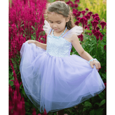 Great Pretenders Preschool Sequins Princess Dress Lilac 5-6