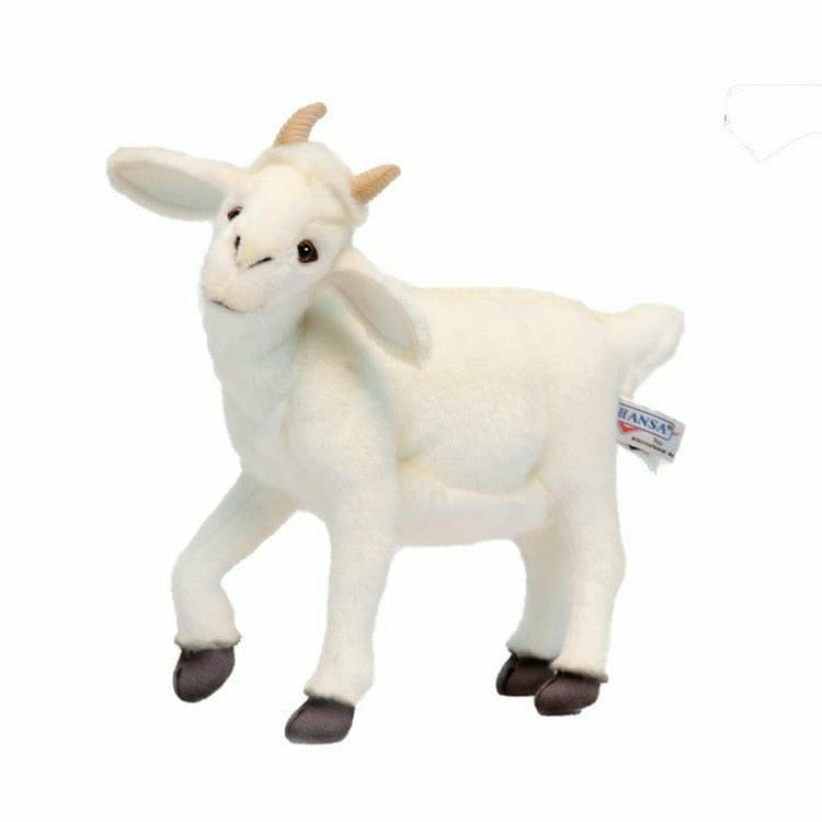 Hansa Toys, USA. Plush White Baby Goat 14.5"