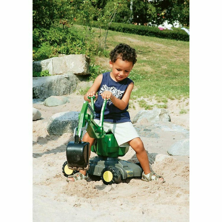 John deere digger ride best sale on toy