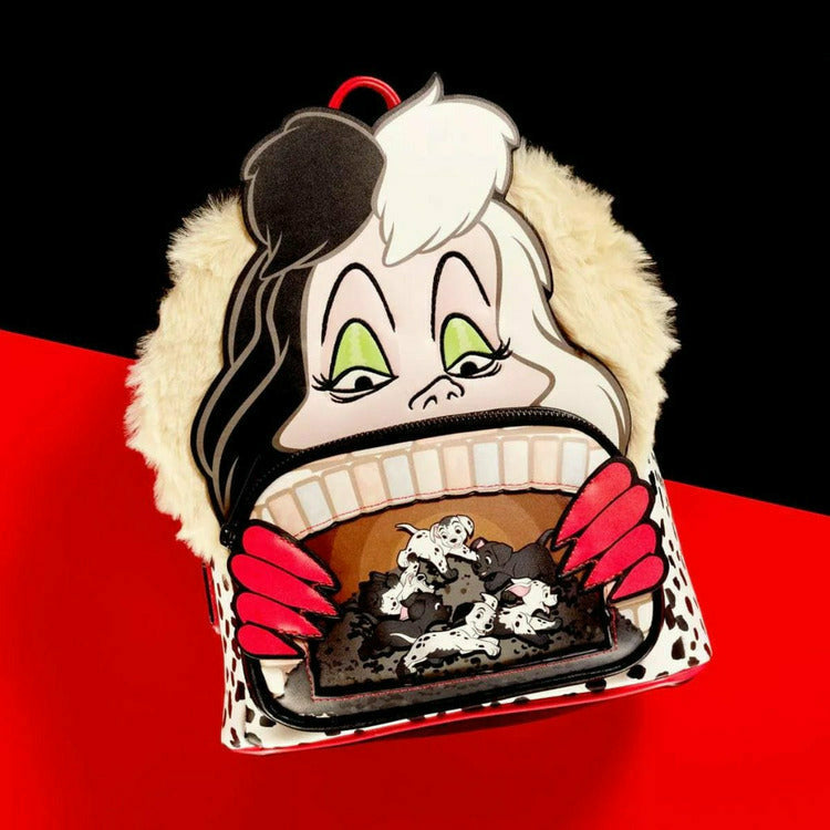 Loungefly Trend Accessories 101 Dalmatians Cruella De Villains Scene Mini Backpack