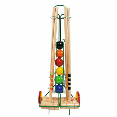 Lucio Londero Games 6 Player Croquet Set with Trolley