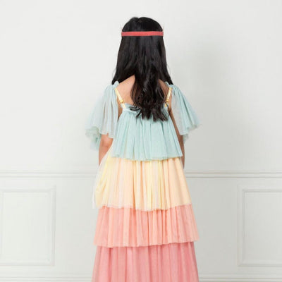 Meri Meri Dress up Rainbow Ruffle Princess Costume 5-6 Years