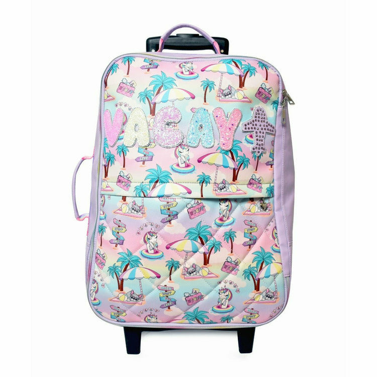 OMG Accessories Trend Accessories Gwen Vacay Print Rolling Luggage