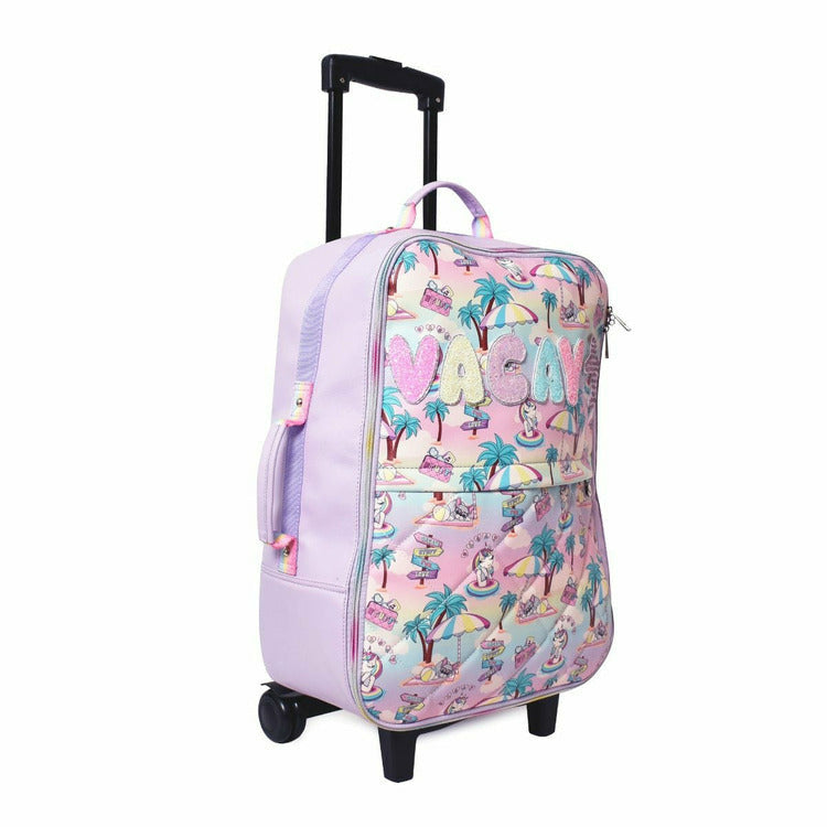OMG Accessories Trend Accessories Gwen Vacay Print Rolling Luggage