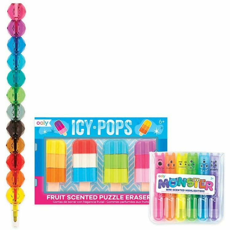 Ooly Creativity Rainbow Desk Pals Happy Pack