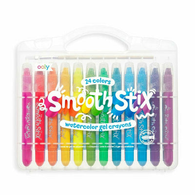 Ooly Creativity Smooth Stix Watercolor Gel Crayons - 25 Piece Set
