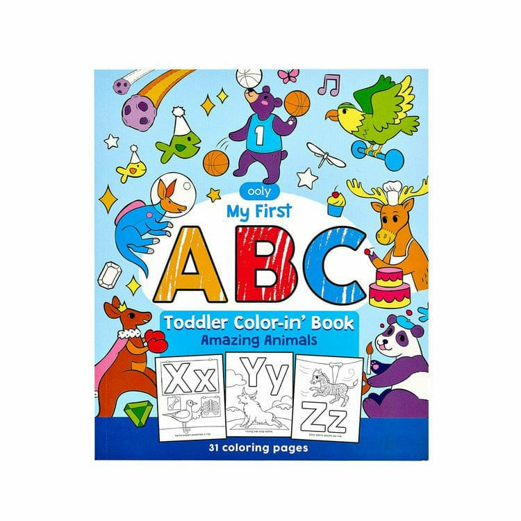 Ooly Creativity Toddler Coloring Book - ABC Amazing Animals