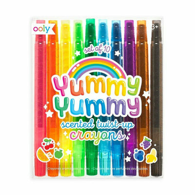 Ooly Creativity Yummy Yummy Scented Twist Up Crayons - Set of 10
