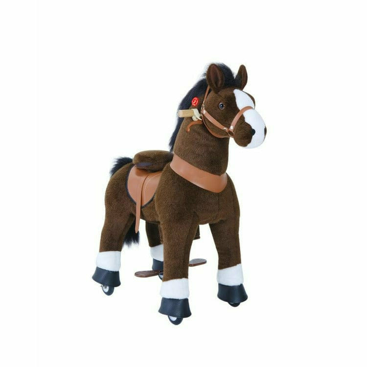 PonyCycle, Inc. Plush Dark Brown Ride on Horse Ages 3-5