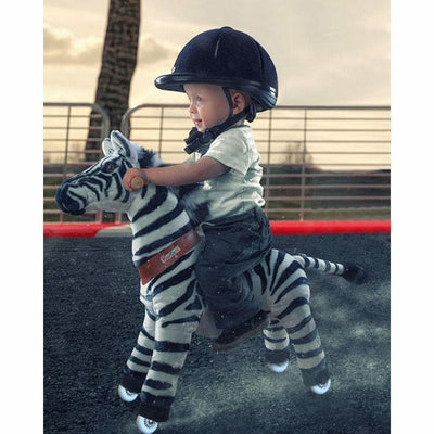 PonyCycle, Inc. Plush Ride on Zebra Ages 3-5
