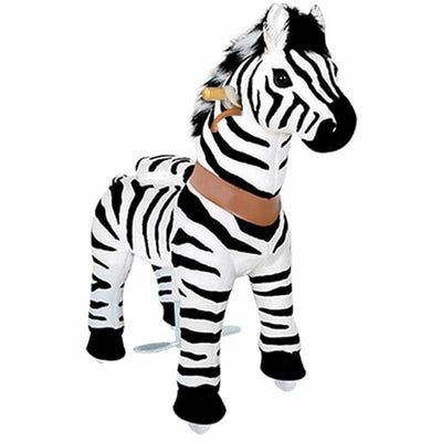 PonyCycle, Inc. Plush Ride on Zebra Ages 4-9