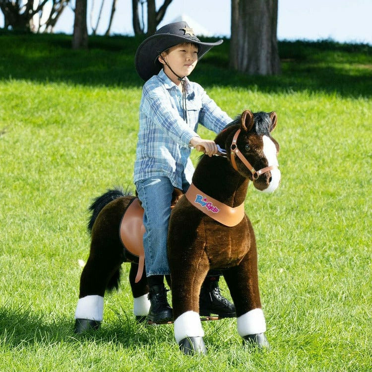 PonyCycle, Inc. Preschool Dark Brown Ride-On Horse Age 7+