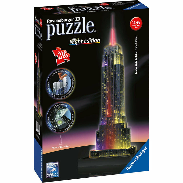 Ravensburger Puzzles 3D Empire State Night Puzzle