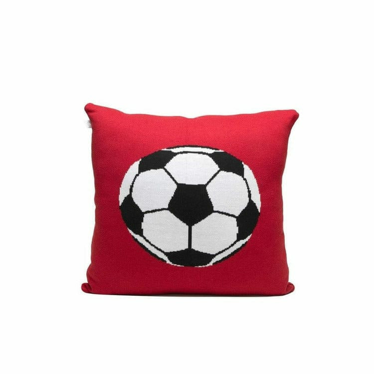 Rian Tricot Room Decor Cherry Soccer Ball Pillow