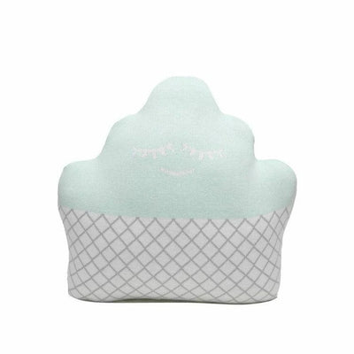 Rian Tricot Room Decor Mint Cupcake Pillow